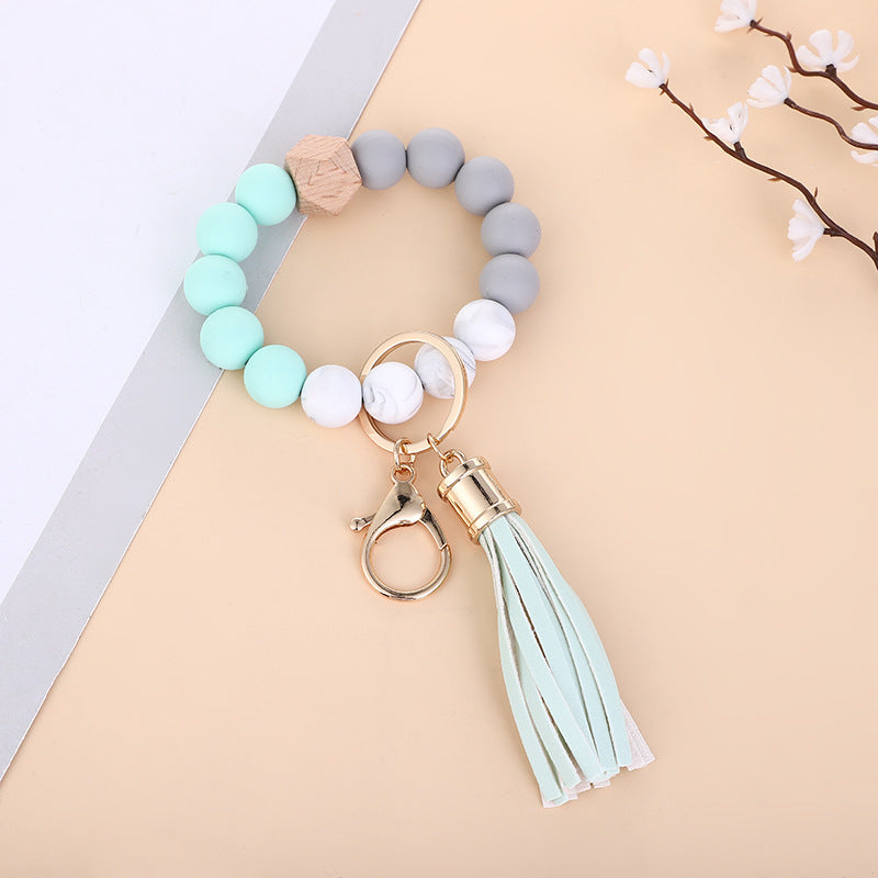 Llavero De Muñeca De Cuentas De Silicona al por mayor